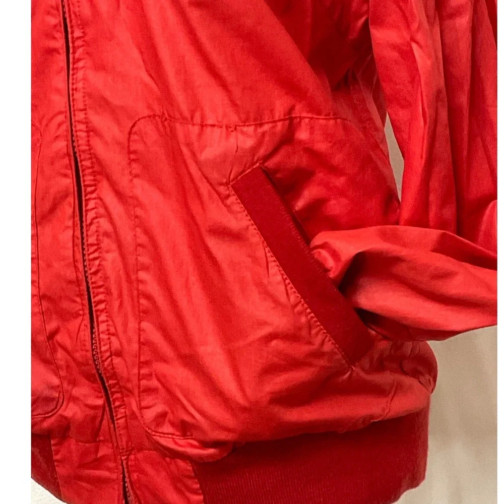 VTG 1980s Sasson OSSY men's Red Bomber‎ Blouson Streetwear windbreaker jacket 40